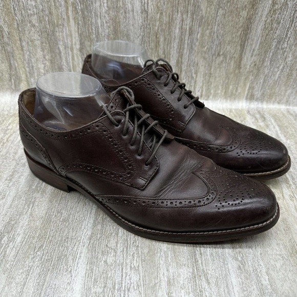 Cole Haan Grand OS Dress Shoes Mens‎ Size 10 Brown Leather Oxfords Wing Tip main image 11